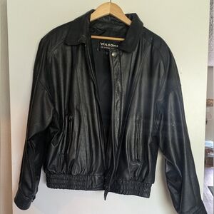 Wilson Classic Black Bomber Jacket
